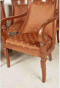 Set of Six Empire Style Gondola Dining Chairs - 4308541