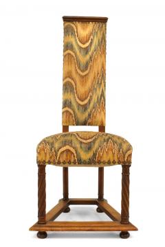 Set of Six English Arts Crafts Swirl Side Chairs - 1419677