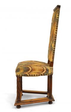 Set of Six English Arts Crafts Swirl Side Chairs - 1419678