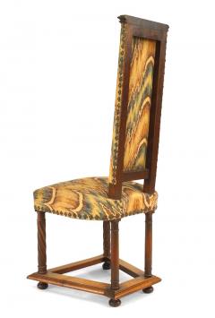 Set of Six English Arts Crafts Swirl Side Chairs - 1419679