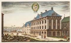 Set of Six Framed Hand Colored Engravings of Swedish Royal Residences - 4131151