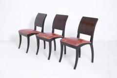 Set of Six French Chairs Art Deco 1920s 1930s - 3628416