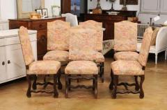 Set of Six French Louis XIII Style 19th Century Dining Room Side Chairs - 3521562