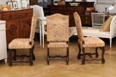 Set of Six French Louis XIII Style 19th Century Dining Room Side Chairs - 3521674
