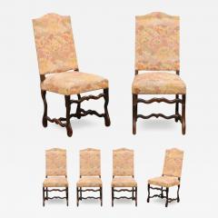 Set of Six French Louis XIII Style 19th Century Dining Room Side Chairs - 3527701