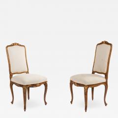 Set of Six French Louis XV Painted Side Chairs - 1421750