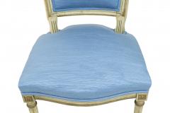 Set of Six French Louis XVI Blue Side Chairs - 1419008