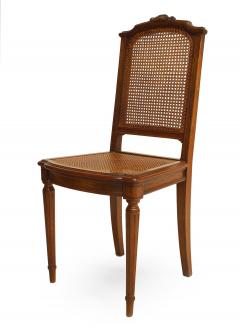 Set of Six French Louis XVI Walnut Side Chairs - 1419014