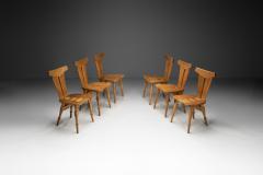 Set of Six Geometric Dining Chairs Europe ca 1960s - 4294582
