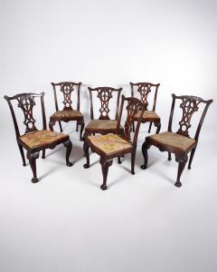Set of Six George II Mahogany Dining Chairs c 1760 - 4719683