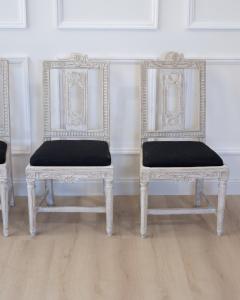 Set of Six Gustavian Chairs Lindome Sweden 19th Century - 4812296