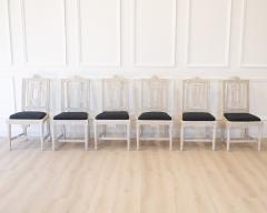 Set of Six Gustavian Chairs Lindome Sweden 19th Century - 4812299