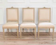 Set of Six Gustavian Chairs by Jacob Malmsten Stockholm circa 1780 - 4481119