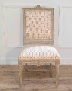 Set of Six Gustavian Chairs by Jacob Malmsten Stockholm circa 1780 - 4481134
