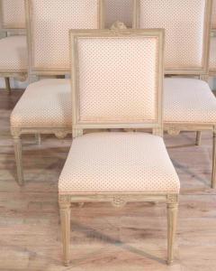 Set of Six Gustavian Chairs by Jacob Malmsten Stockholm circa 1780 - 4481136