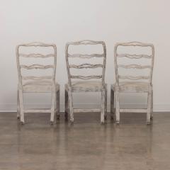 Set of Six Gustavian Period Painted Dining Chairs 19th c Swedish - 3599107