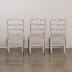 Set of Six Gustavian Period Painted Dining Chairs 19th c Swedish - 3599108