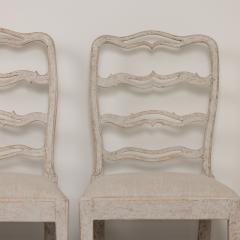 Set of Six Gustavian Period Painted Dining Chairs 19th c Swedish - 3599112