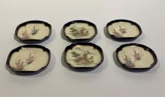 Set of Six Hand Painted 19th Century Satsuma Pin Trays - 2782332