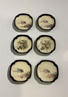 Set of Six Hand Painted 19th Century Satsuma Pin Trays - 2782336