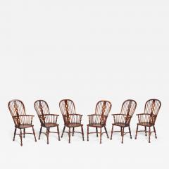 Set of Six High Back Windsor Chairs - 4562735