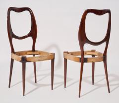 Set of Six Italian 1950s Beautifully Shaped Chairs - 4548035