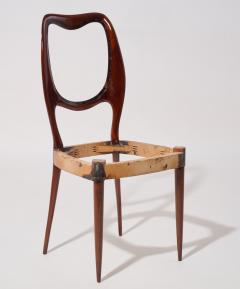 Set of Six Italian 1950s Beautifully Shaped Chairs - 4548039
