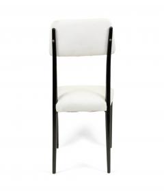 Set of Six Italian Muslin Ebonized Side Chairs - 1378346
