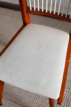 Set of Six Lacquered Wooden Chairs 1950s - 4642710