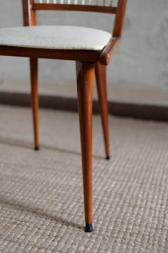 Set of Six Lacquered Wooden Chairs 1950s - 4642712