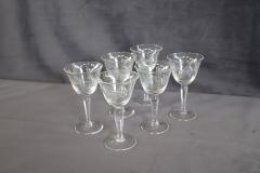 Set of Six Liqueur Crystal Glasses with Refined Decoration - 3525073