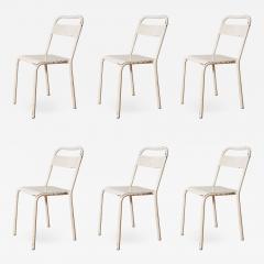 Set of Six Metal Chairs from the City of Montpellier France c 1960 - 1073753