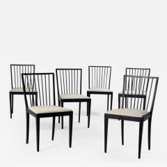 Set of Six Mid Century Modern Chairs by Flama M veis Manufacture Brazil 1950s - 1213766