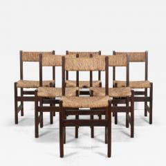 Set of Six Mid Century Spanish Dining Chairs - 4247229