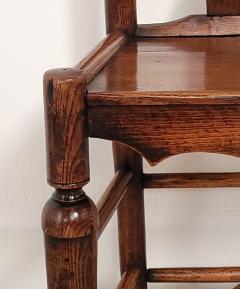 Set of Six Oak Lancashire English Chairs 19th century or earlier - 3972254