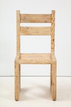 Set of Six Sandblasted Oak Chairs - 1552089