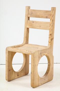 Set of Six Sandblasted Oak Chairs - 1552090