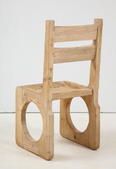 Set of Six Sandblasted Oak Chairs - 1552091