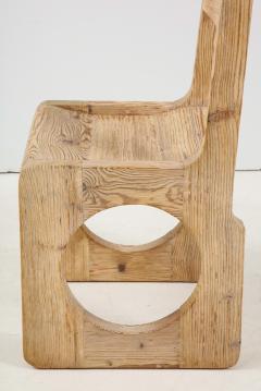 Set of Six Sandblasted Oak Chairs - 1552093