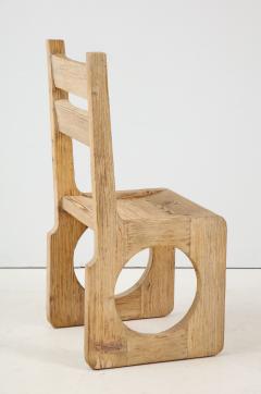 Set of Six Sandblasted Oak Chairs - 1552094