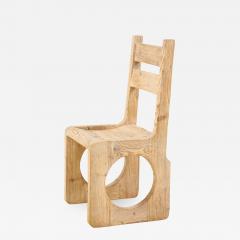 Set of Six Sandblasted Oak Chairs - 1554512