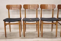 Set of Six Scandinavian Design Dining Chairs 1960s - 3394123