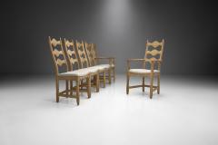 Set of Six Scandinavian Oak Dining Chairs Scandinavia ca 1950s - 1903390