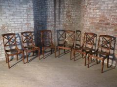 Set of Six Small 19th century Charles X Side Chairs - 4359523
