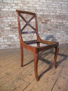 Set of Six Small 19th century Charles X Side Chairs - 4359536
