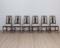 Set of Six Swedish Baroque Chairs Circa 1750 - 4722940
