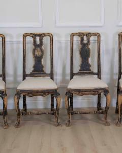Set of Six Swedish Baroque Chairs Circa 1750 - 4722946