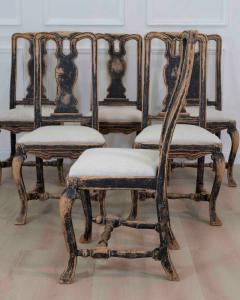 Set of Six Swedish Baroque Chairs Circa 1750 - 4722947