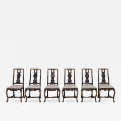 Set of Six Swedish Baroque Chairs Circa 1750 - 4727854