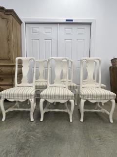 Set of Six Swedish Rococo Dining Chairs - 3777814